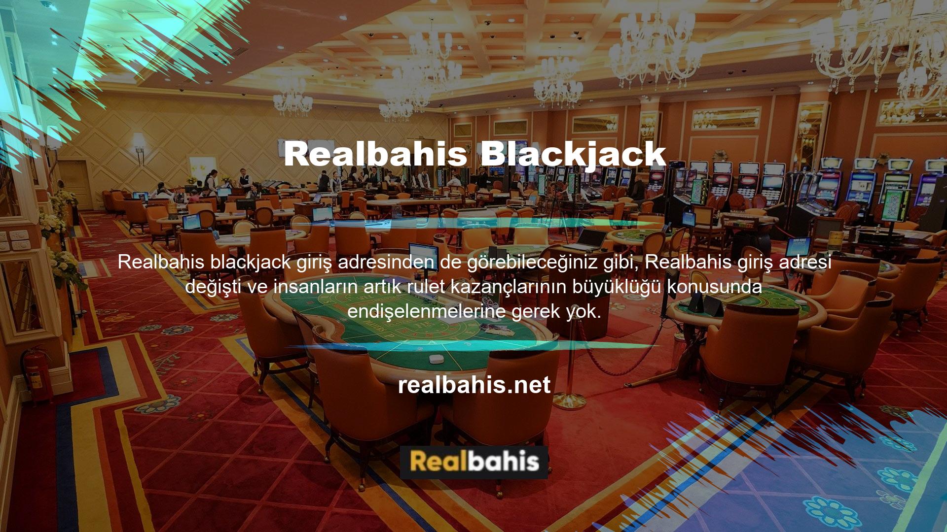 Sitede rulet oynamaya benzer şekilde, bazı blackjack meraklıları blackjack bonusları arıyor ve Realbahis adresinin değişip değişmediğini merak ediyor olabilir